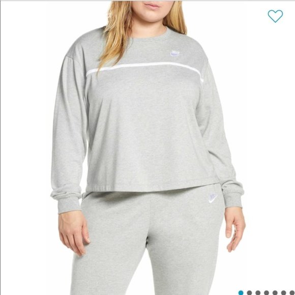 Nike W NSW CREW JRSY PLUS - Picture 1 of 6